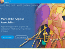 Tablet Screenshot of angelusprayforus.com